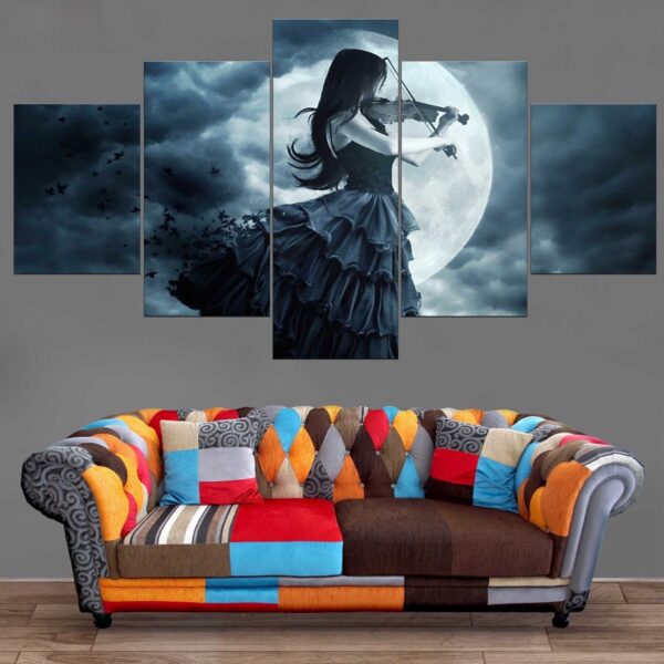 Décoration Murale Gothic Girl Moon