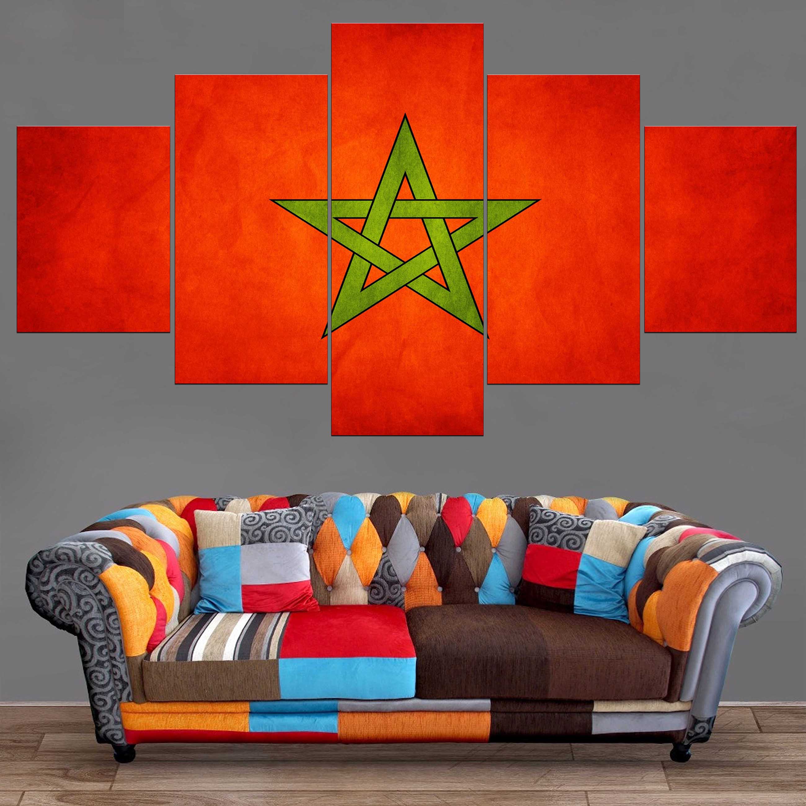 Tableau Drapeau Maroc
