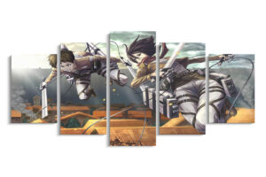 Tableau SNK Eren et Mikasa