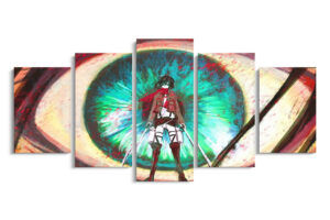 Tableau SNK Mikasa Oeil Titanique