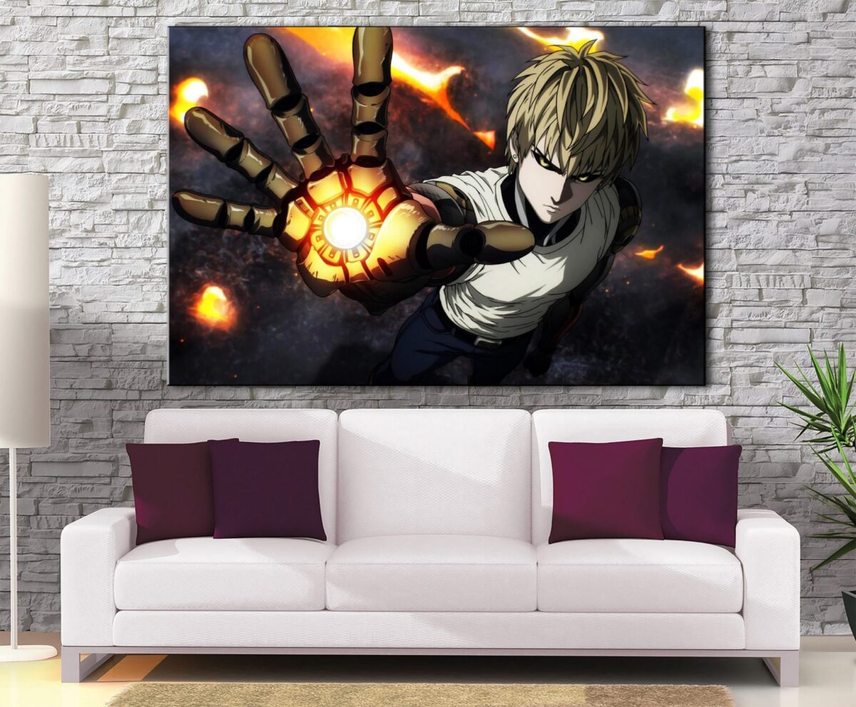 Décoration Murale One Punch Man Genos Attack