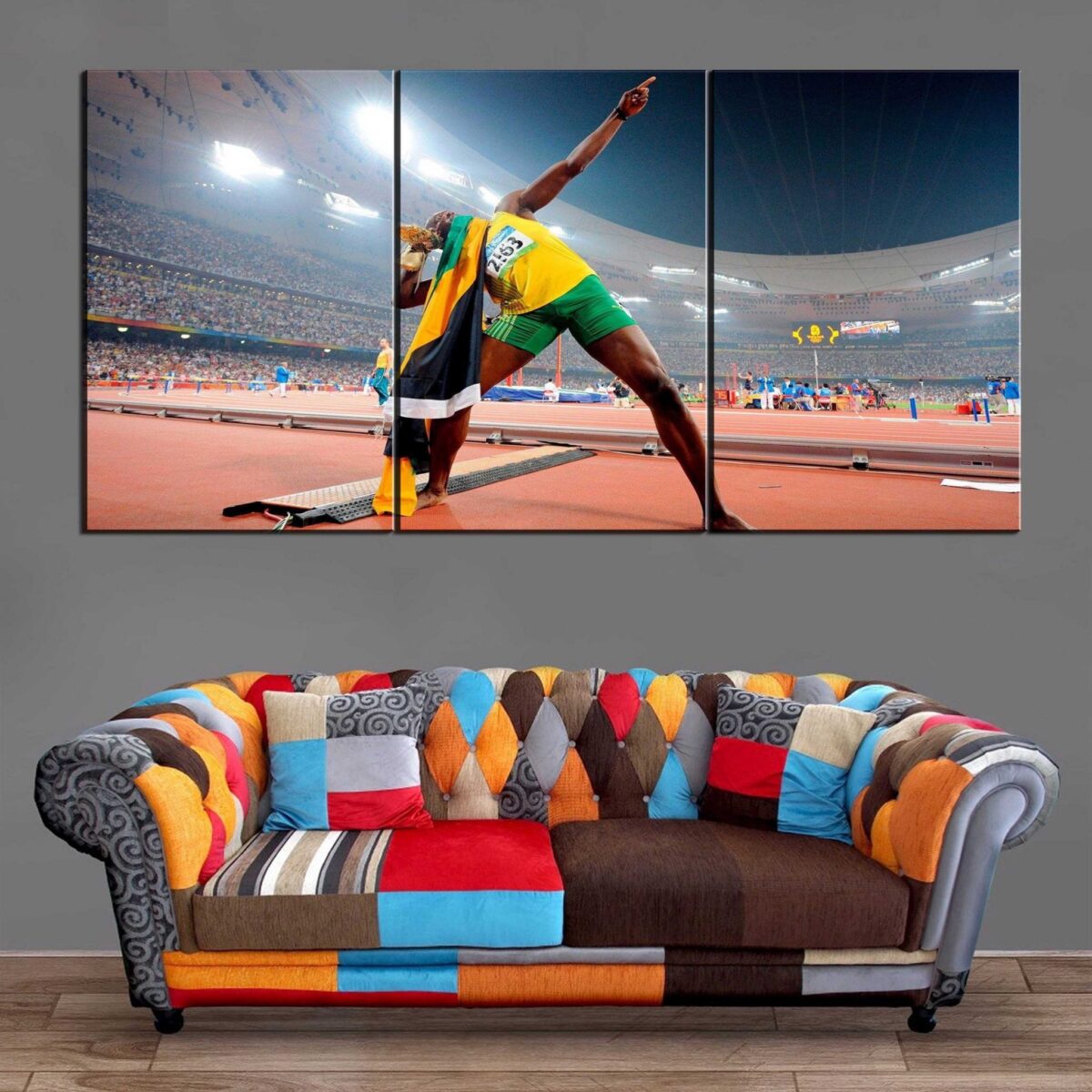 Décoration Murale Athlétisme Usain Bolt