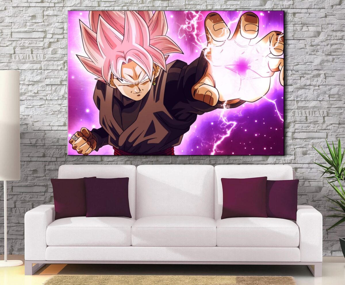 Décoration Murale Dragon Ball Super Black Rosé Attack