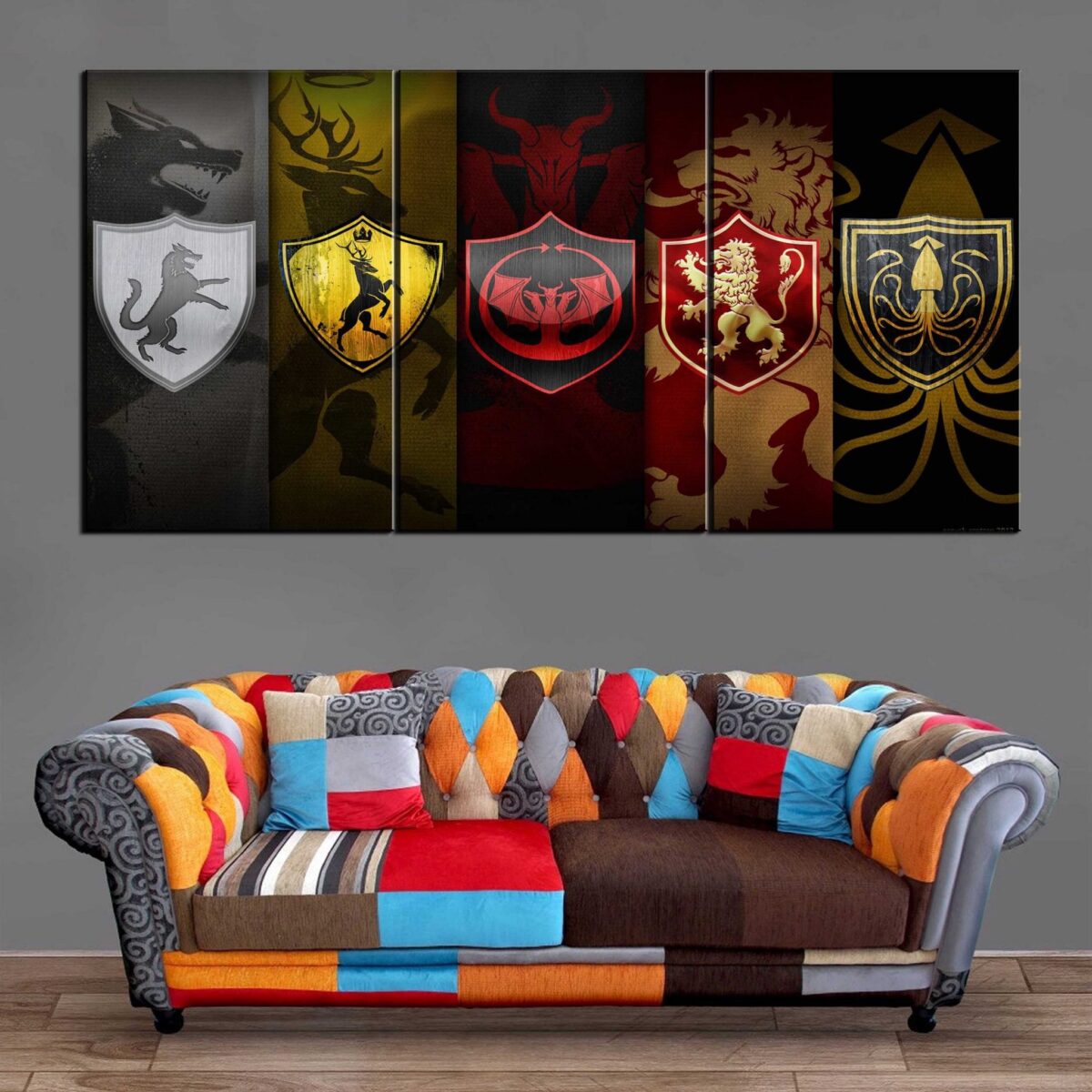 Décoration Murale Games Of Thrones Maisons