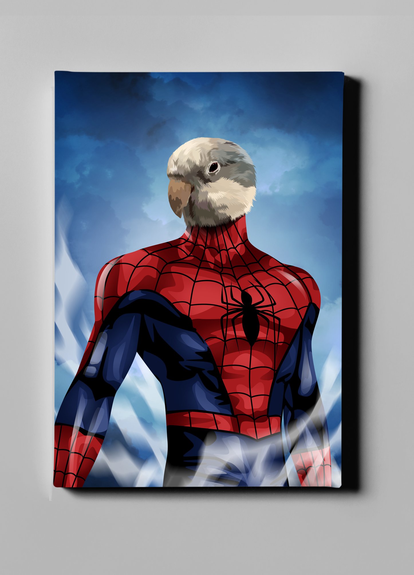 Portrait Personnalisé Animaux Spiderman