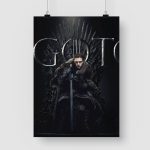 Poster Game Of Thrones Jon Snow Trône de Fer