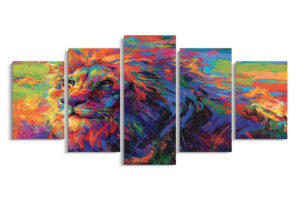 Tableau Pop Art Lion