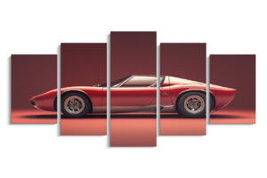 Tableau Ferrari Classique Rouge